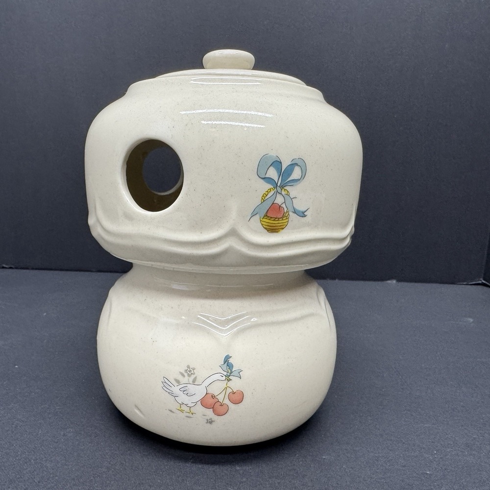 Vintage Marmalade Goose Potpourri Burner Blue Ribbon Cottagecore - Picture 3 of 9